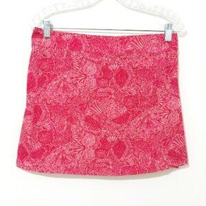 Rip Skirt Hawaii Pink Floral True Wrap Casual Classic Skirt Length 1 Size S